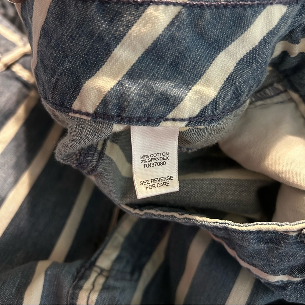 Cato Midi‎ Skirt 18W Denim Like Blue White Pockets - Picture 7 of 9